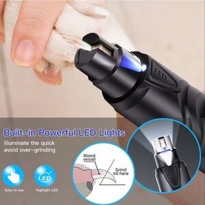 Upgraded Blue Pet Nail Grinder Trimming Kit